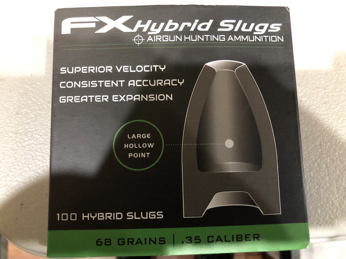 FX Hybrid slugs .35cal 68gr