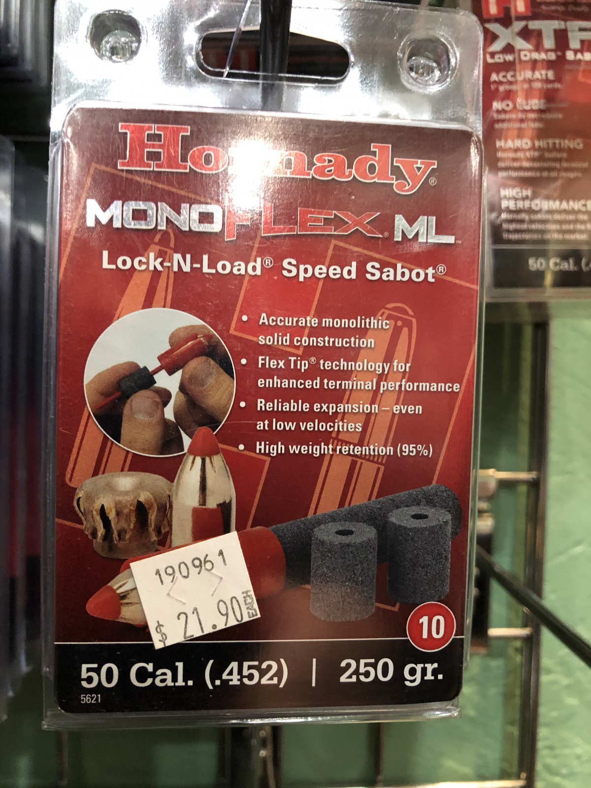 Hornady  MonoFlex ML.50cal 250gr Sabot